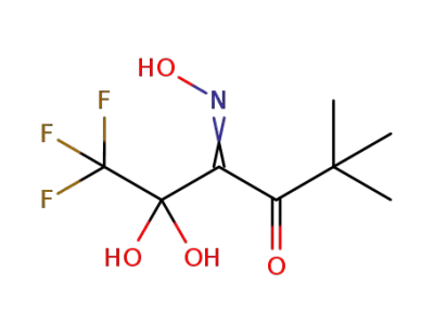 6,6,6-trifluoro-5,5-dihydroxy-4-(hydroxyimino)-2,2-dimethylhexan-3-one