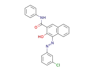 4-(3-chloro-phenylazo)-3-hydroxy-[2]naphthoic acid anilide